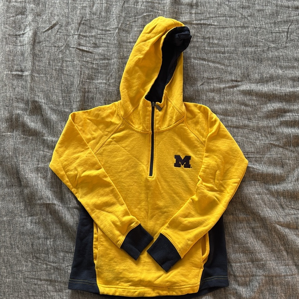 Michigan Wolverine Maize & Blue Hooded Sweatshirt